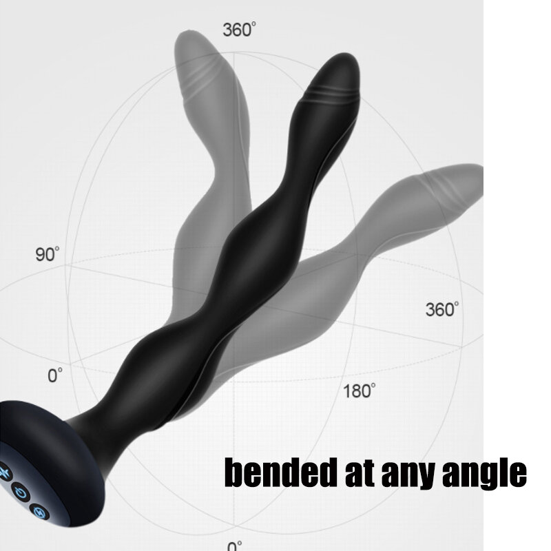 Impulso Shock riscaldamento vibratore Plug anale massaggiatore prostatico giocattolo sessuale vibratori masturbatore tallone anale Unisex culo erotico giocattoli erotici