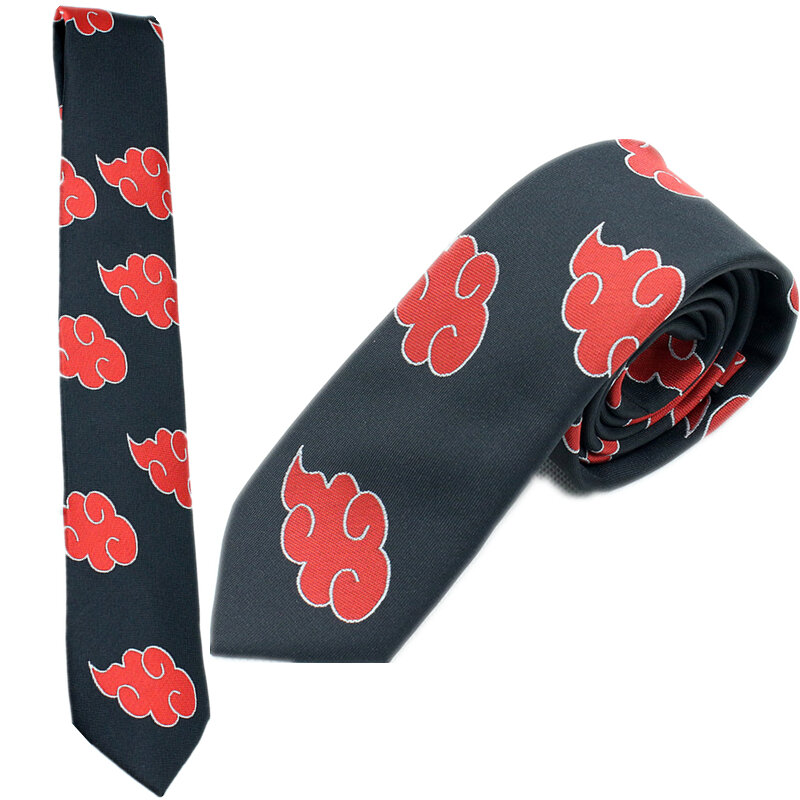 Аниме ниндзя Акацуки красное облако шейный галстук Косплей костюмы галстук аксессуары