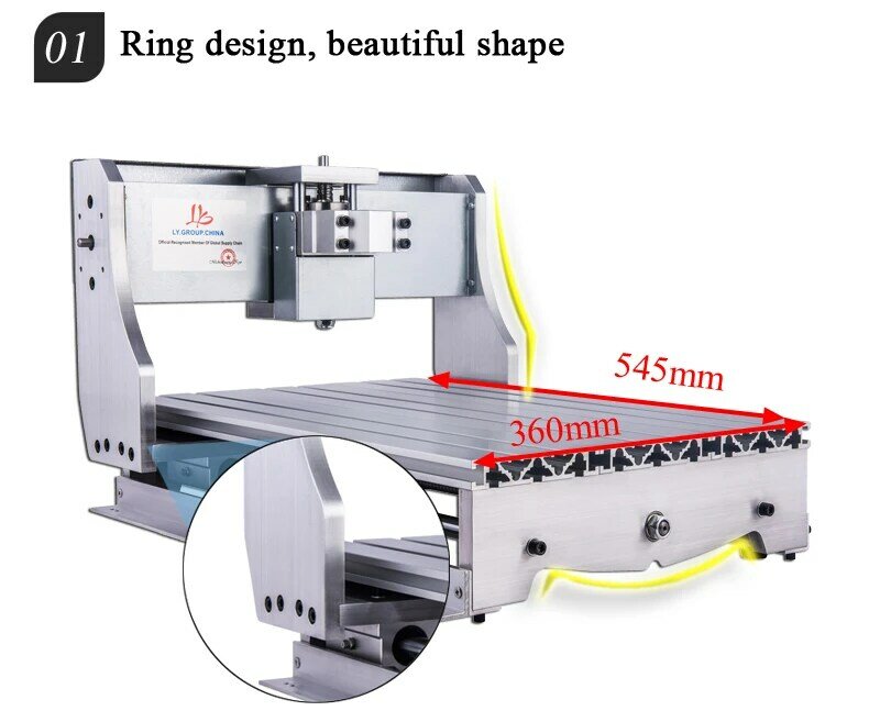 Mini quadro cnc da máquina de trituração do gravador para diy 3040 com moror e acoplamento fresa dom gratuito
