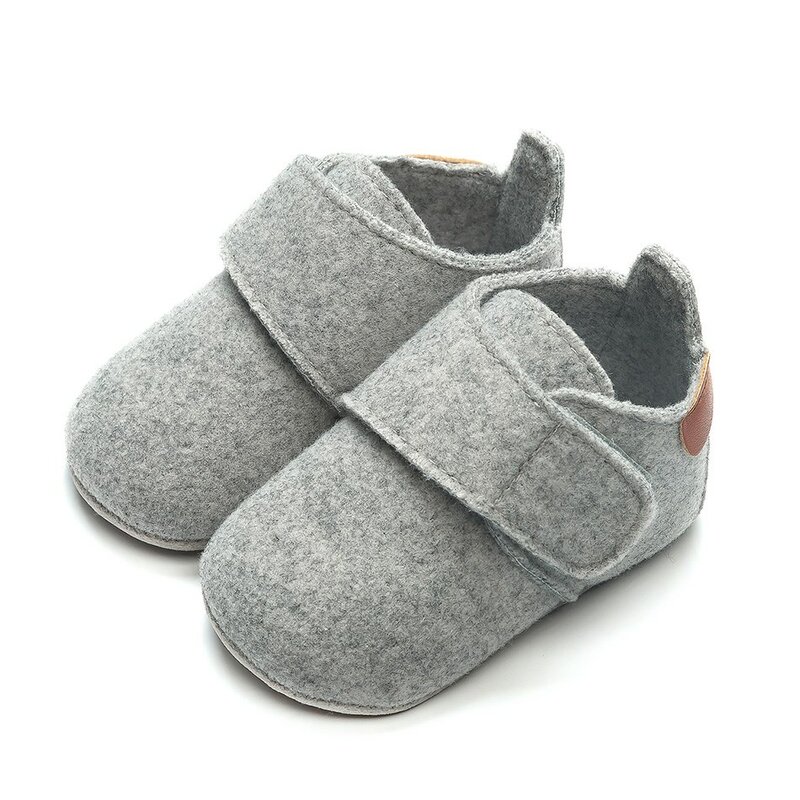 Inverno sapatos de bebê recém-nascidos cor sólida macio-sola da criança sapatos de bebê berço quente sapatos botas da criança do bebê primeiros caminhantes