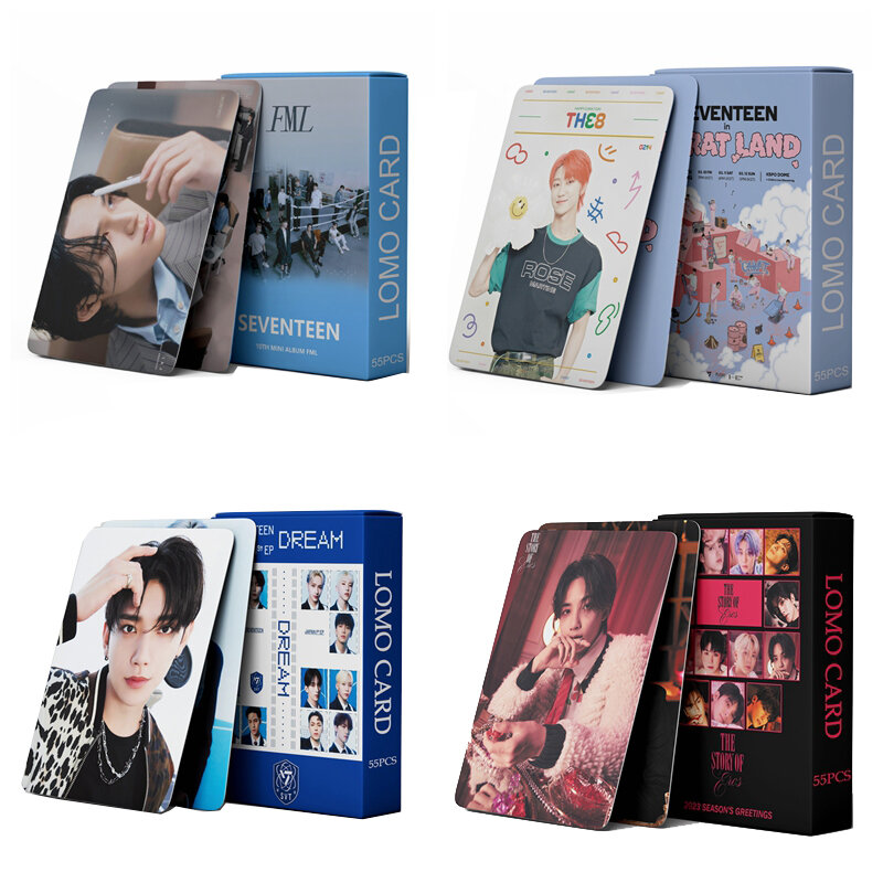 Новый альбом Kpop SECTOR 17 FML ломо-карты, выцветающие одножильные фотокарты Kpop Boys, фотокарточки для поклонников, коллекционный подарок