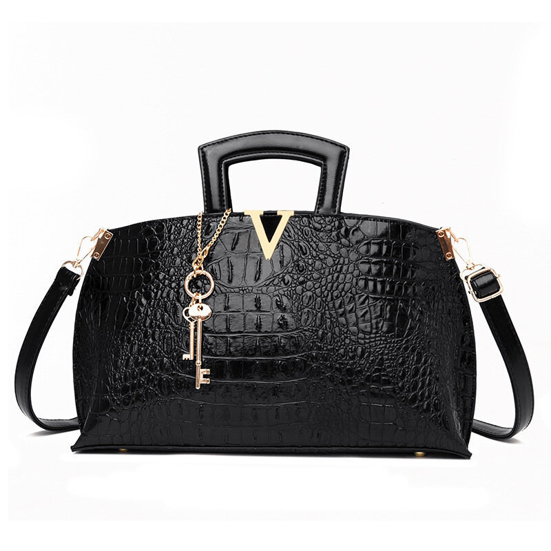 2022 borsa da donna in composito con motivo a coccodrillo borsa da donna in pelle di qualità di Design di lusso borsa a tracolla da donna