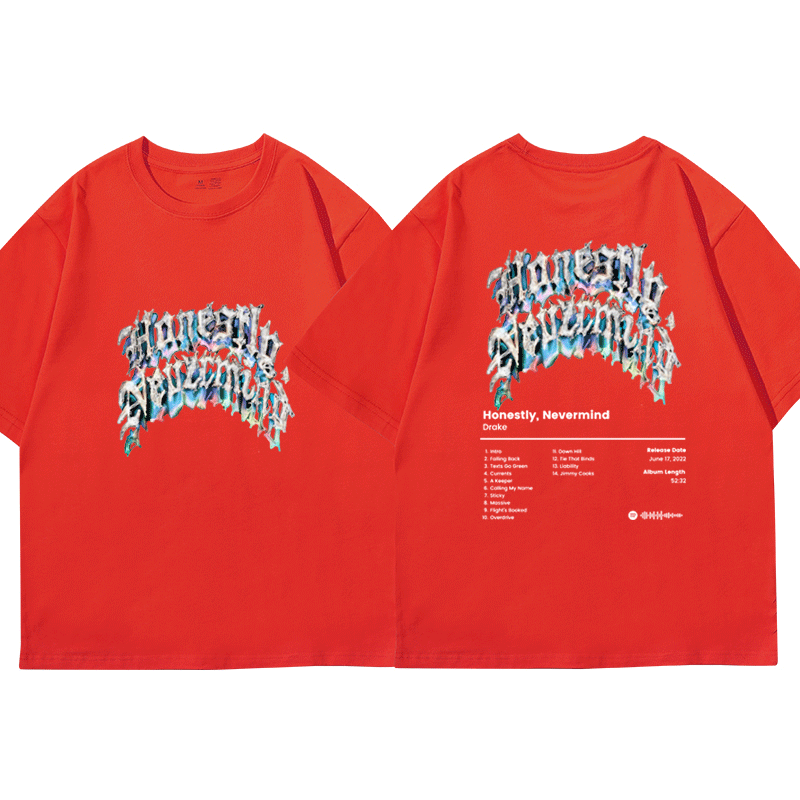 Camiseta de rapero Drake Con álbum de música para hombre y mujer, camisa de moda Hip Hop, camisetas informales de verano, novedad de 2022