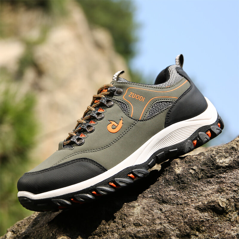 Men Hiking Shoes Trekking Sneakers Man Breathable Fishing Camping Shoes Lace-up Hunting Boots Big Size 39-48