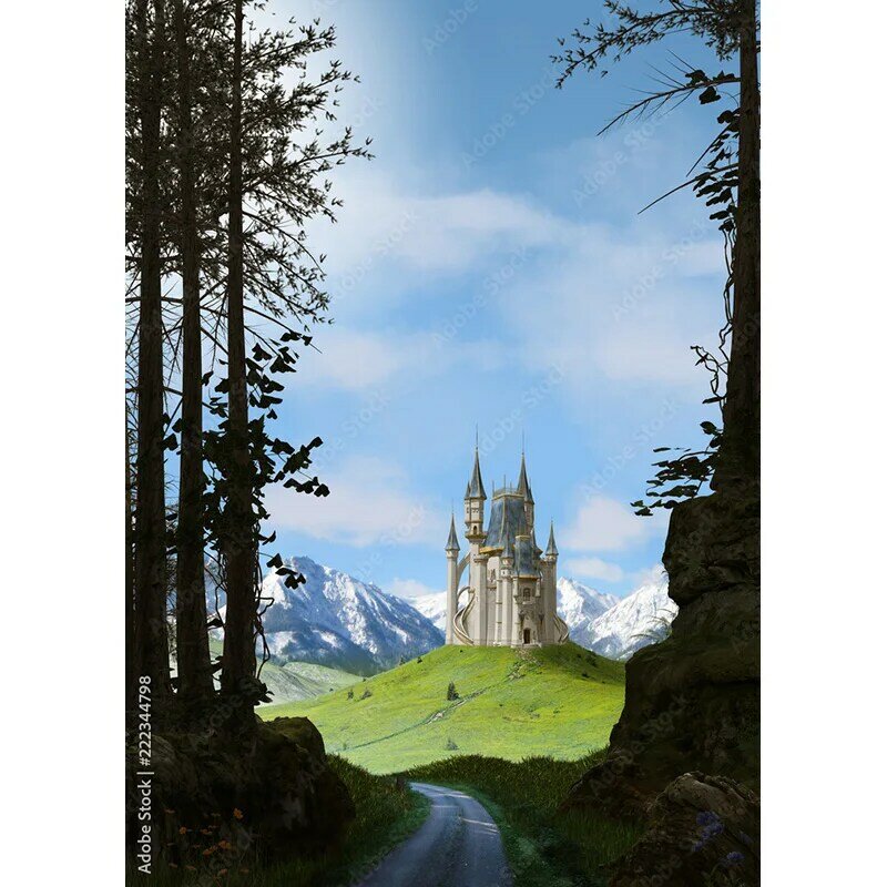 Cenário natural fotografia fundo paisagem viagem castelo foto backdrops estúdio adereços 211226 cb-06