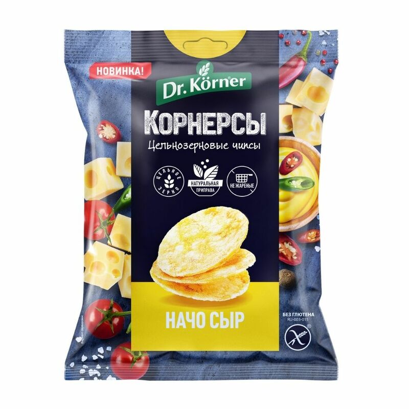 Chips de grano entero Dr. Korner, 14 paquetes de 50 g de maíz-Arroz con queso, envío rápido desde Rusia, comestibles, alimentos saludables, galletas, pan, aperitivos, dulces, sin necesidad