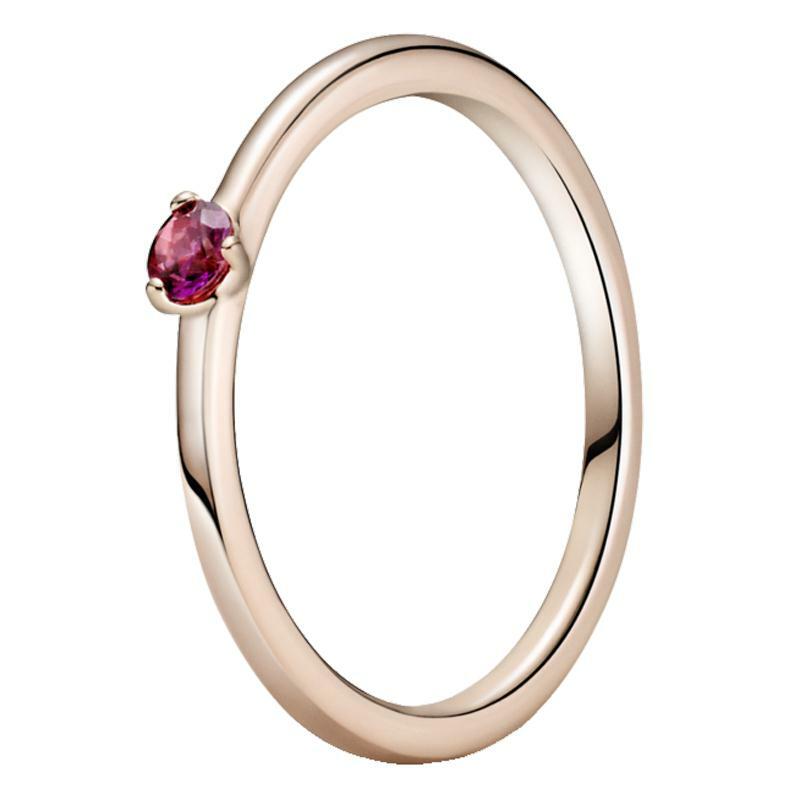 Novo 925 prata esterlina anel rosa radiante coração forma solitaire esmalte anel com cristal para mulher jóias presente