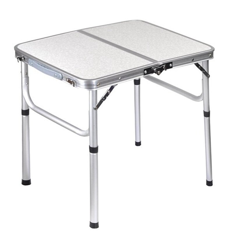 Baru Ringan Lipat Meja Berkemah Portabel-Aluminium Lipat Meja Piknik, Meja Makan Dilipat untuk Dalam Ruangan Luar Ruangan