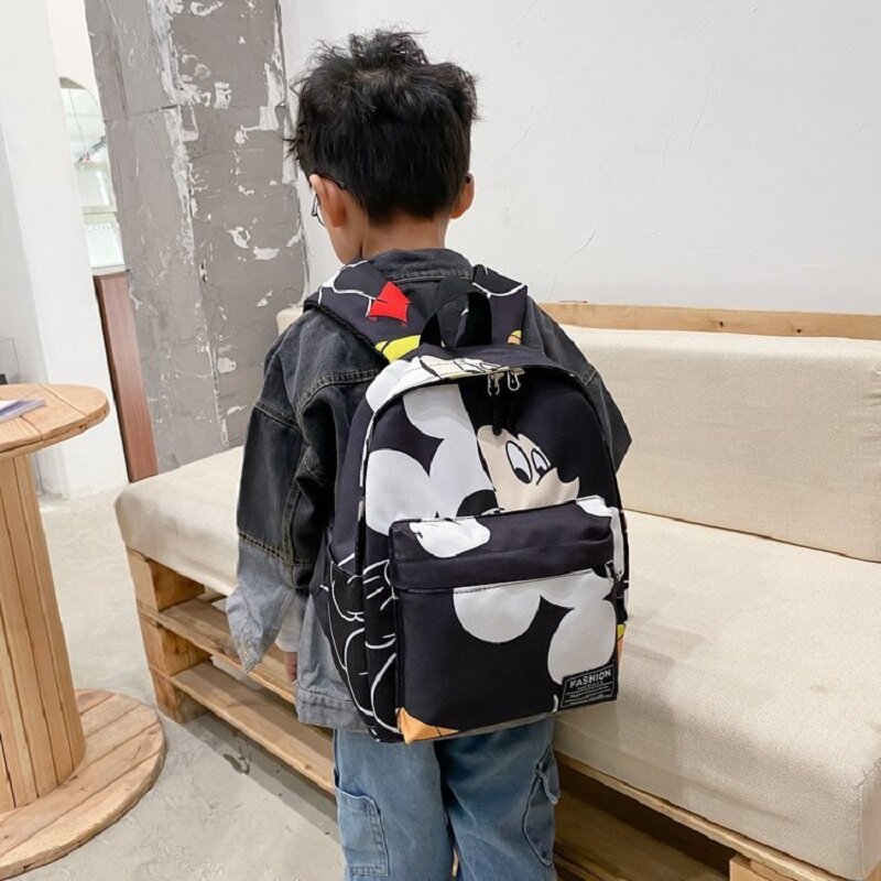 Disney-mochila escolar de Mickey mouse para niños, bolsa de felpa de Minnie, regalos para niños, 2022