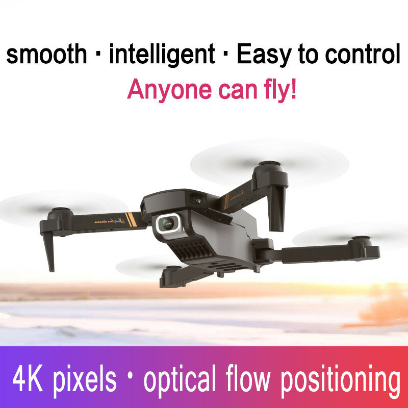 2022 nuovo V4 RC Professional Drone 1080P WiFi Fpv HD doppia fotocamera pieghevole Quadcopter trasmissione in tempo reale giocattoli Drone