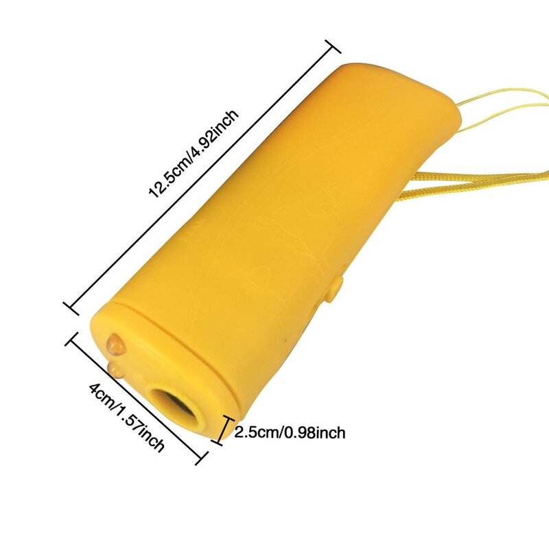 Портативный ультразвуковой отпугиватель собак, устройство 3 в 1 с вибрационным управлением светом, защита от лая, сдерживание лая