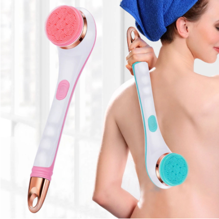 New Arrival Loofah Body Brushes Bath Sponge Dry Exfoliating Back Silicone Scrubber Cleaning Shower Body Electric Bath Brush