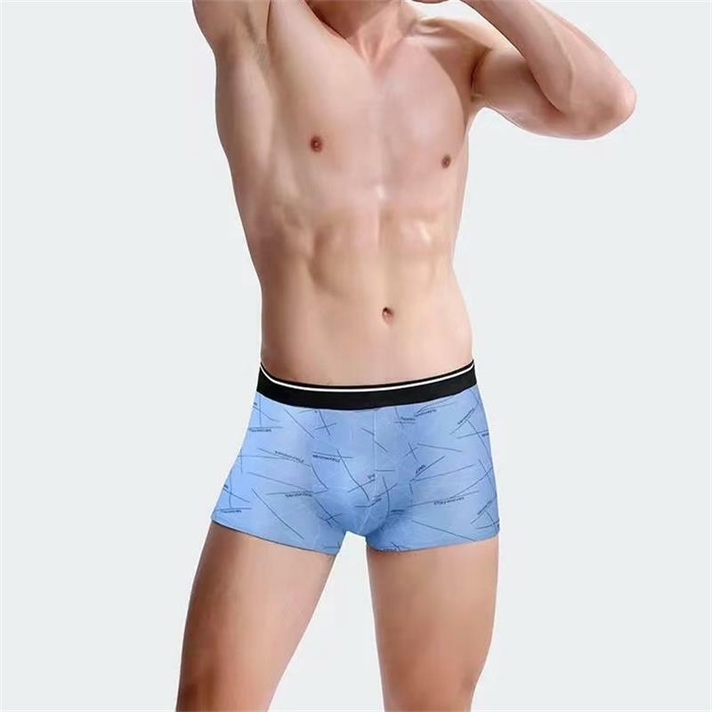 8 pçs/lote roupa interior boxer cueca masculina moda algodão virilha underwear respirável macio cueca masculina sexy