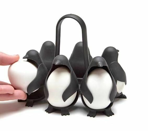 Porte-œufs en forme de pingouin, outils de cuisine, accessoires de cuisine, porte-œufs en PP, chaudière, pochoir à œufs, outils de petit déjeuner cuiseur oeuf
