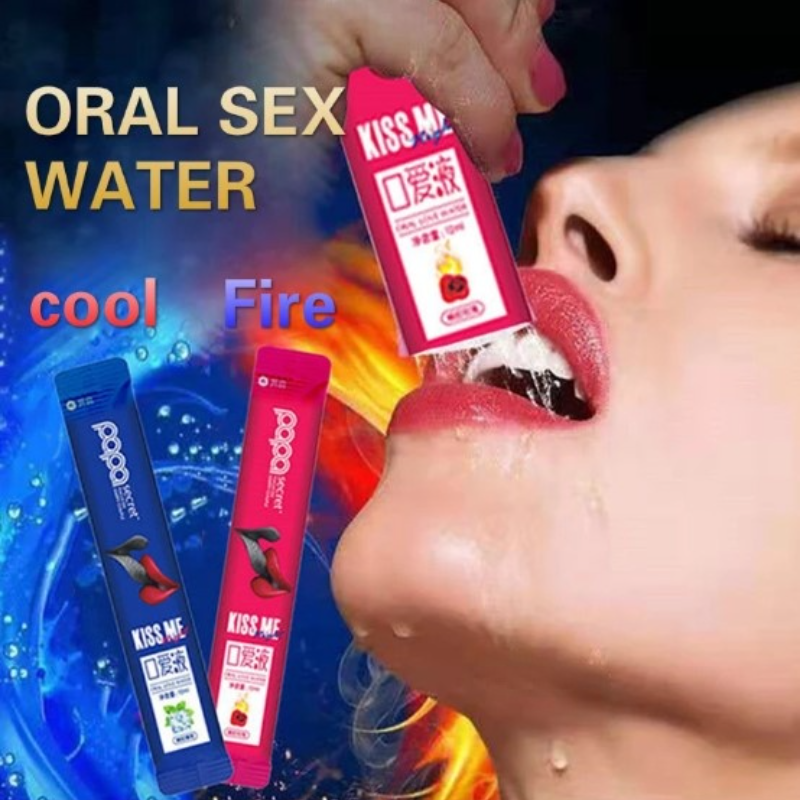 6pcs Oral Sex Water Mint Rose Flavor Cool Heat Flirt Exciting Liquid Oil Water-based Lube Sex Lubricants for Blowjob