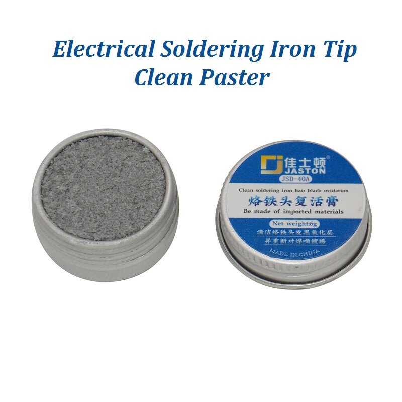 Electrical Soldering Iron Tip Black Oxidation Clean Paster Resurrection Plaster Refresher Solder Cream Non-stick Tin
