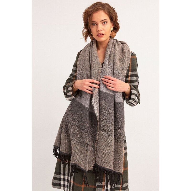 Bufanda larga de viscosa acrílica para mujer, accesorios de ropa para invierno, otoño
