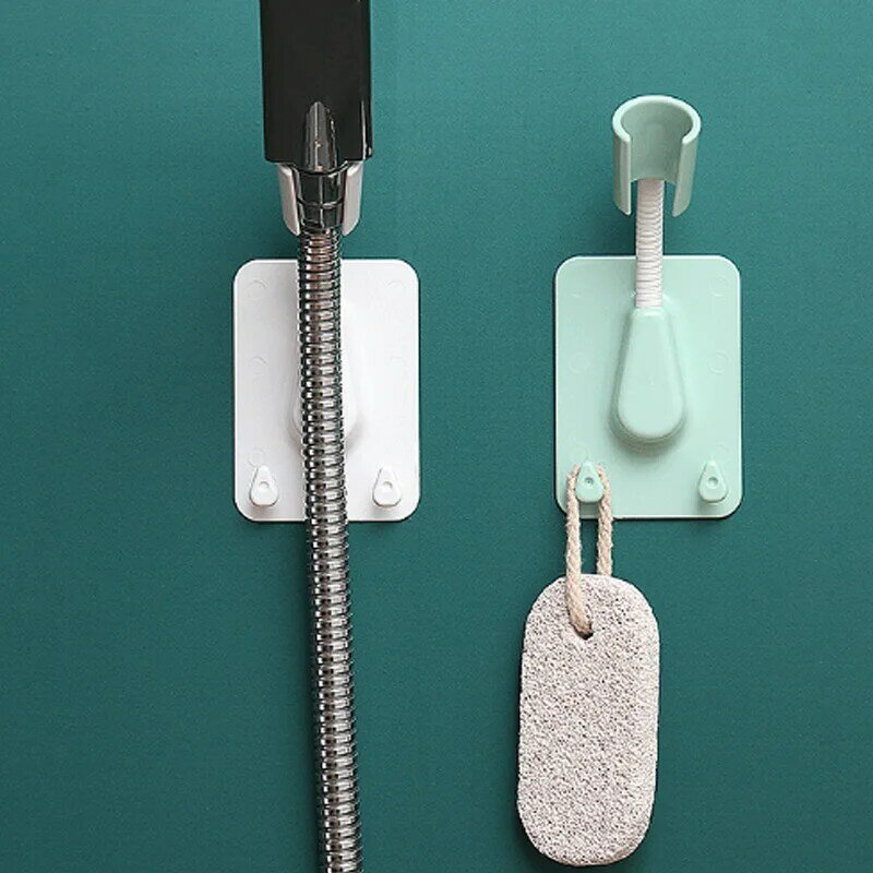 Supporto per soffione doccia a 360 ° accessori per il bagno supporto da parete supporto per soffione regolabile autoadesivo supporto carino