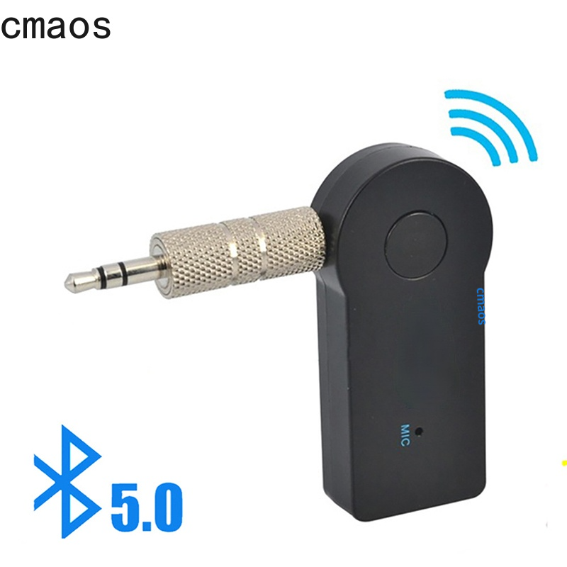 Adaptador receptor y transmisor con Bluetooth 5,0, con conector de 3,5mm para audio y música de coche, A2dp Aux, receptor de auriculares con manos libres