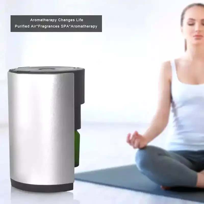 Ätherisches Öl Aroma Diffusor Aluminium Shell Tragbare Wasserlosen Aromatherapie Zeit Einstellung Duft Maschine Reinigung Von Luft Stillen Hause
