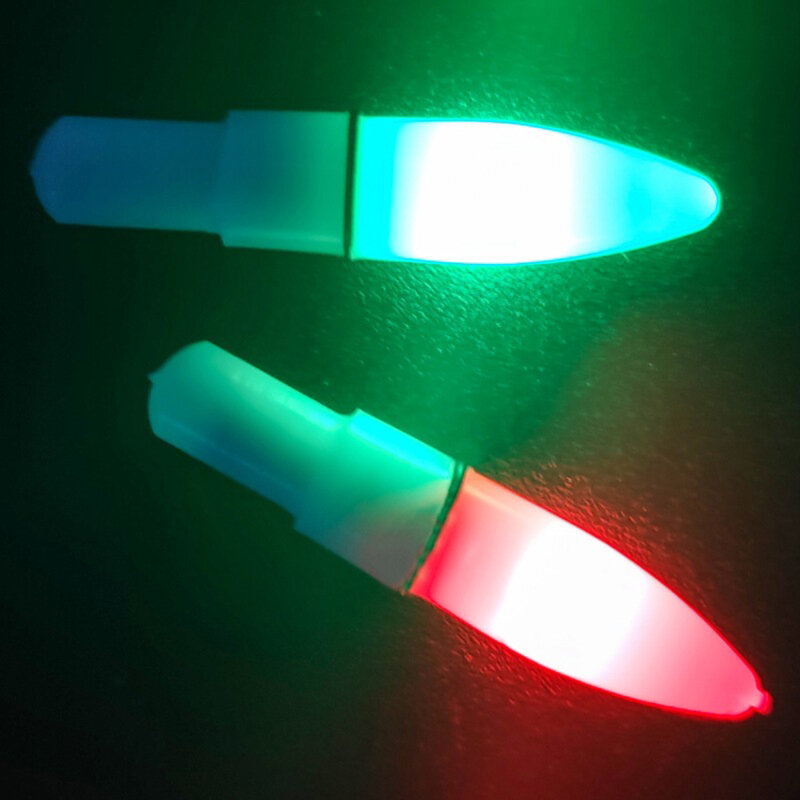Float Bobbers Rod Light Outdoor 0,2g/Stk. 1 Stück 25x5x5mm Mehrzweck rot/grün wieder verwendbar wasserdicht nagelneu