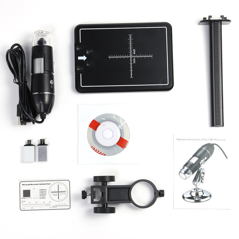 Microscopio Digital 1600X 8 LED para soldar, microscopio electrónico USB tipo C para reparación de teléfonos móviles, cámara con lupa LED
