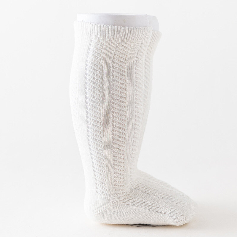 New Summer Baby Girl Socks Mesh Thin Long Knee High Sock Cotton Newborn Socks for Girls Age for 0 to 24M