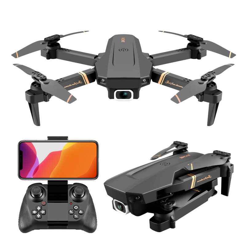 2022 neue V4 RC Berufs Drohne 1080P WiFi Fpv HD Dual Kamera Faltbare Quadcopter Echtzeit Übertragung Drone Spielzeug