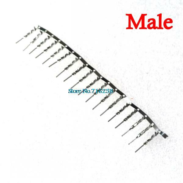 100Pcs For Dupont Jumper Wire Cable Housing Male Pin Connector Terminal 2.54mm New