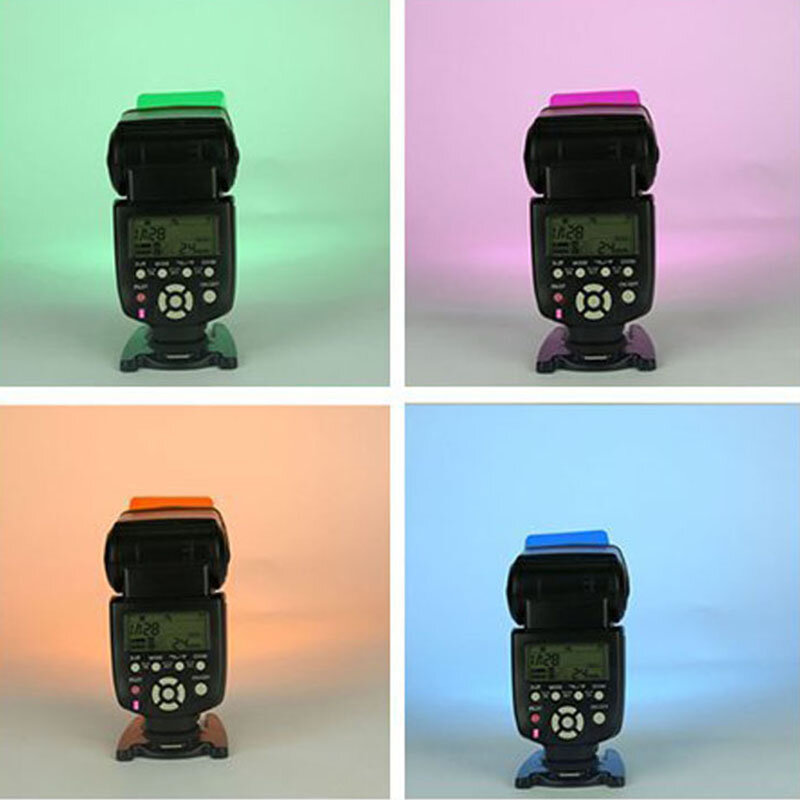 Tarjetas de filtros de geles de Color para cámara Canon y Nikon, filtro de gel para cámara fotográfica, Flash Speedlite, 12-20 colores/paquete