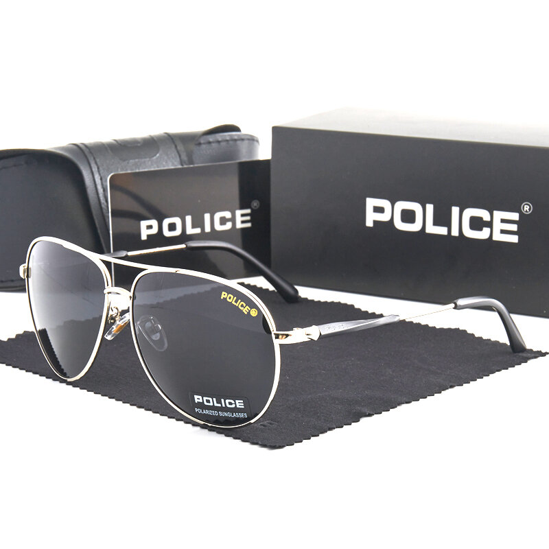 Gafas De Sol polarizadas con protección UV400 para hombre y mujer, lentes De Sol De marca De lujo, a la moda policial