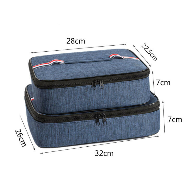 Large Capacity Portable Thermal Lunch Box Bag Waterproof Oxford Cloth Picnic Bento Food Insulation Cooler Storage Bags Container