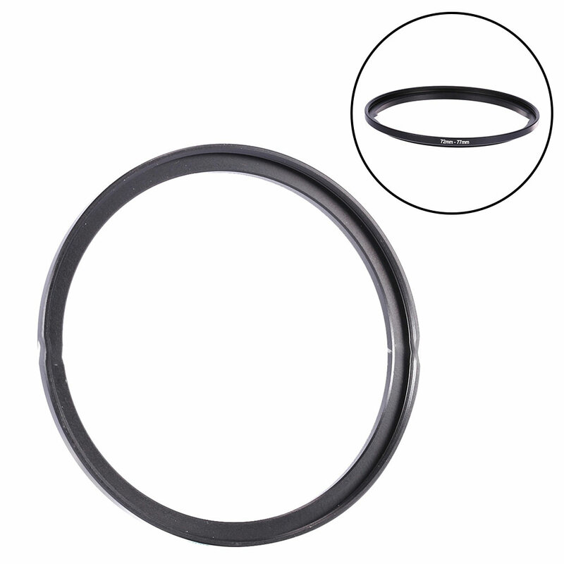 Adaptador de lente de anillo de aumento de Metal de 72-77mm de aleación de aluminio, accesorios de fotografía de rosca de filtro de 72 a 77mm