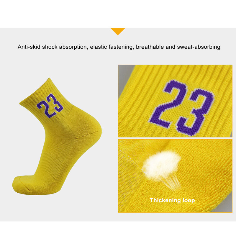 UGUPGRADE – chaussettes de sport épaisses Super Star, antidérapantes, durables, pour Basketball, Skateboard