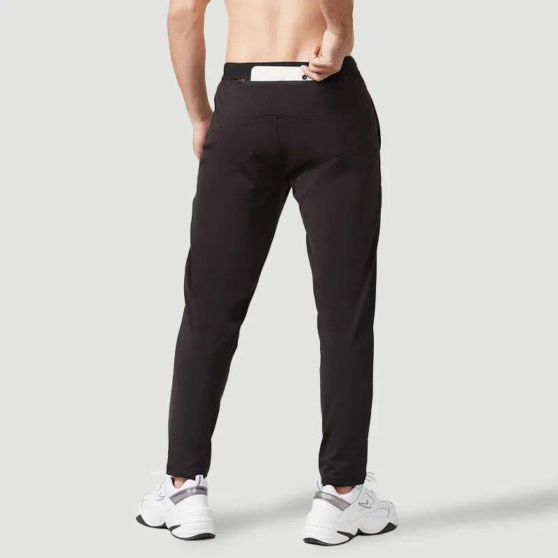 Świetne spodnie sportowe do kostek elastyczne oddychające jednokolorowe Slim Fit męskie spodnie do biegania spodnie dresowe Casual Camping