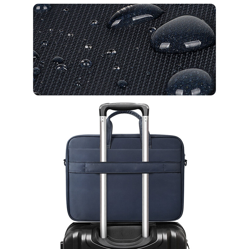 Bolsa para portátil MacBook de 15 pulgadas, maletín expandible de vuelo ligero para hombres y mujeres, funda delgada para computadora portátil, bolsa de negocios de viaje