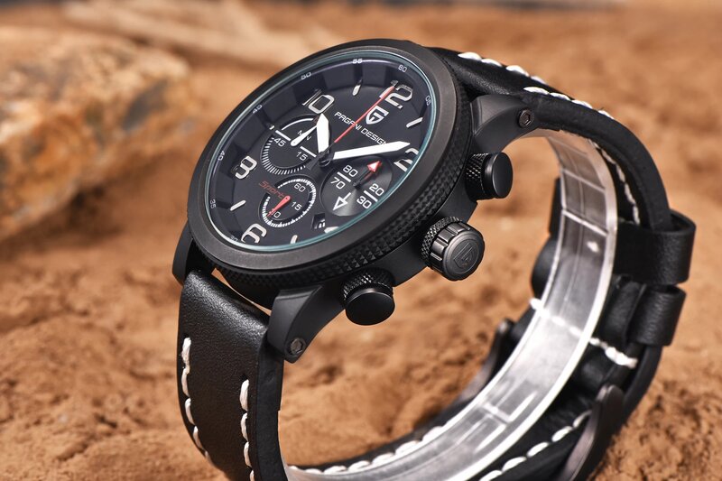 Часы geneva PAGANI Militar Uhren HerrenMode Wasserdicht с хронографом, спортивные часы