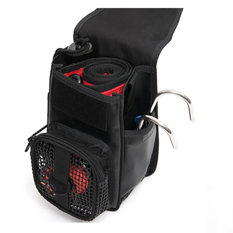 NEW-Scuba Diving Hook Reel PVC Mesh Nylon With TPU Lamination Bag For BCD Diving Equipments