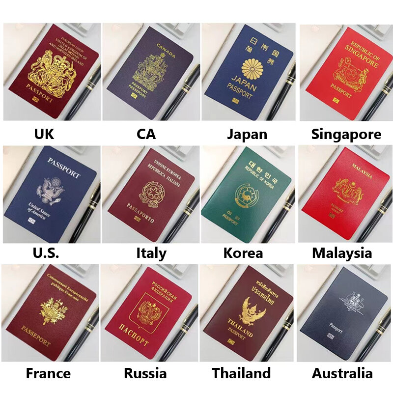 32 Negara Simulasi Paspor Buku Catatan Hadiah Kreatif Alat Tulis Syuting Perlengkapan Sekolah Jurnal Perencana Saku