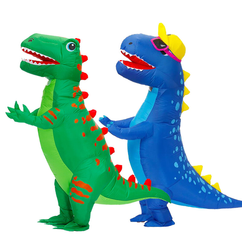 Disfraz de dinosaurio inflable para adultos, traje de fiesta de Anime, t-rex, para Halloween, Purim, juego de rol, Disfraz de Carnaval
