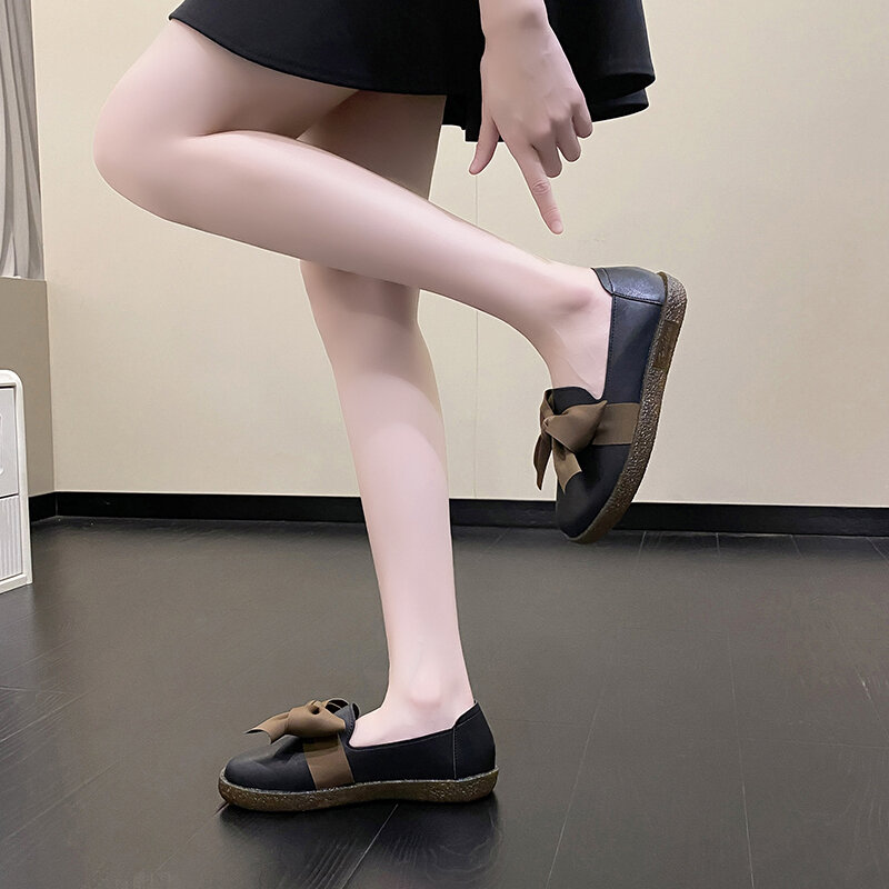 Zapatos planos De Ballet informales para mujer, calzado De trabajo cómodo, para primavera y otoño
