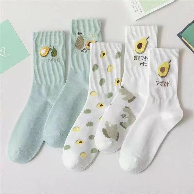 5 par mulheres meias estilo coreano flor tendência casual meias de algodão meninas babados babados bonito doce respirável kawaii tripulação meias