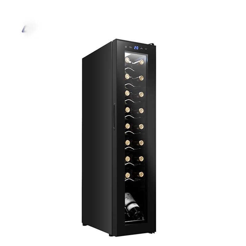 Compressor 220v Freestanding Tall Refrigerator Mini Wine Cooler Display Glass Door