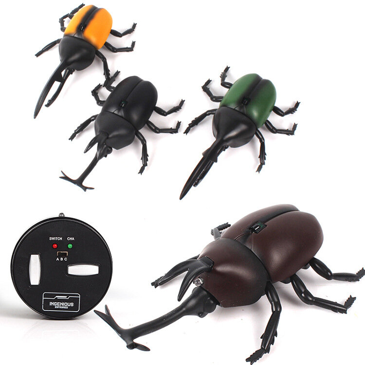 4 cores de controle remoto hercules complicado simulação elétrica rc inseto modelo batalha das crianças brinquedo do dia das bruxas para o divertimento