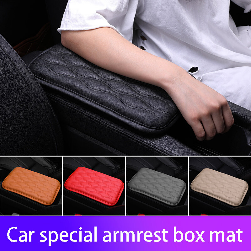 Alta qualidade couro do carro almofada de proteção almofada de apoio braço console central almofada de proteção de apoio de braços automático caixa capa almofada