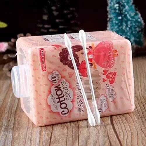 200Pcs/1 Box Pointed handy Cotton Swabs Women Health Make Up q tip Cotton wabs Cosmetic Beauty Swabs Ear Clean Jewelry