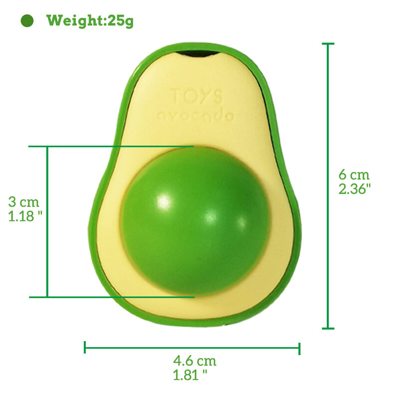 Avocado 360°catnip licking ball toys for cats free shipping nartual catnip ball  wall stick on cat toy interactiv gato supplies