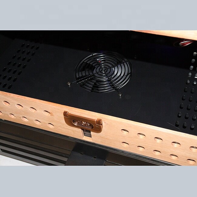Humidificador de cigarros eléctrico con pantalla controlada, refrigerador de humedad refrigerado de alta gama