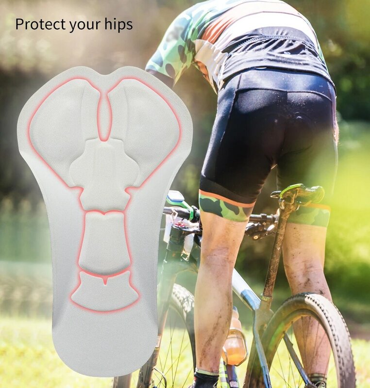 WOSAWE велосипедная гелевая Подушка 5D, Противоударная, дышащая основа для езды на велосипеде, силиконовая гелевая Подушка для мужчин и женщин
