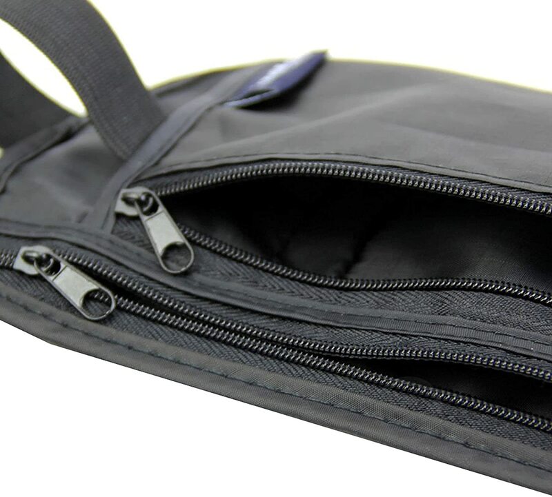 Unissex dinheiro viagem cintura cinto zipado carteira bolsa saco de lixo segurança pacotes de dinheiro carteira para dinheiro passaporte cartões de crédito smartphone